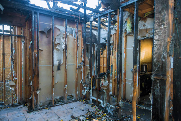 Professional Fire Damage Assessment technician working in Brentwood, MD
